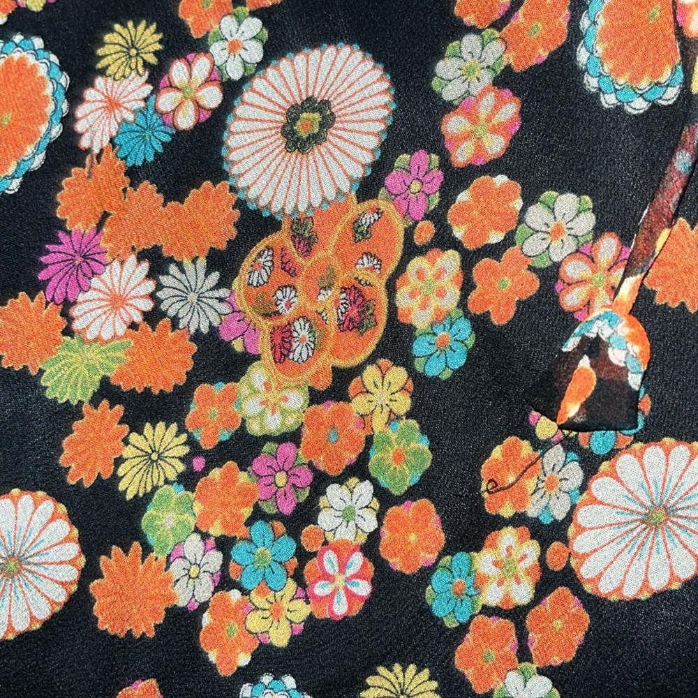 VNTG Muse Floral Chiffon Dress Size 4 - Picture 3 of 5